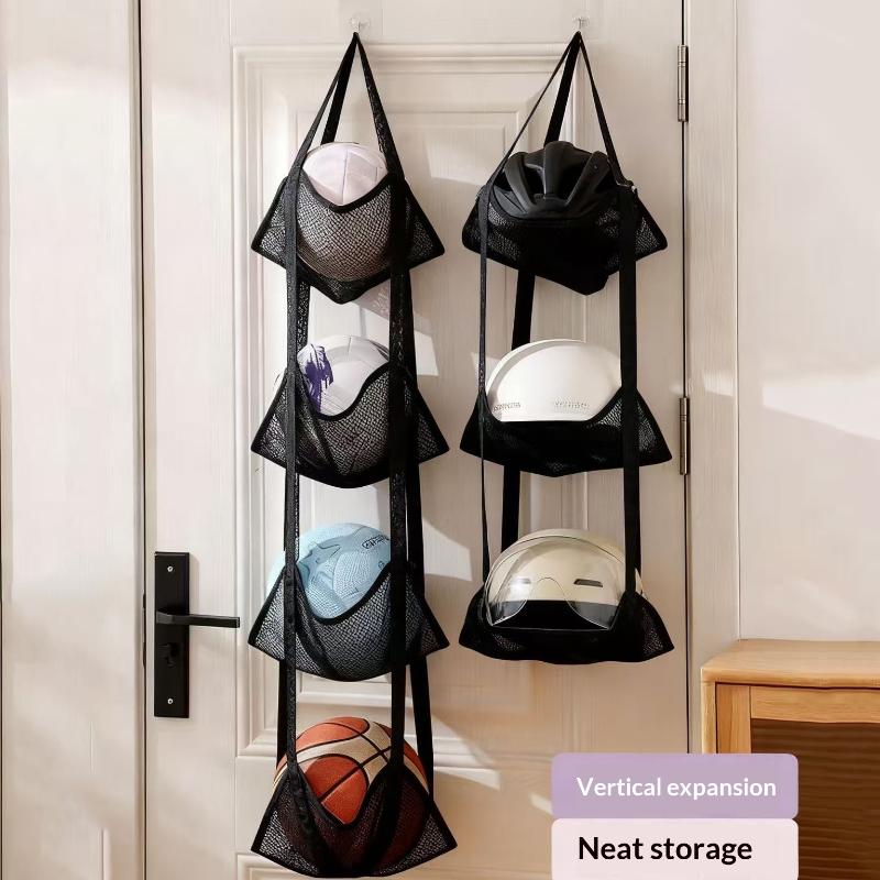 Sports Equipment Garage Storage - Fußballhalter, an der Wand montierter Netz-Aufbewahrungsbeutel