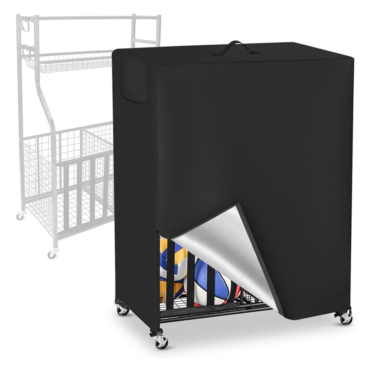 Sports Equipment Garage Storage - Basketball Rack Abdeckung Garage Sportgeräte Organizer