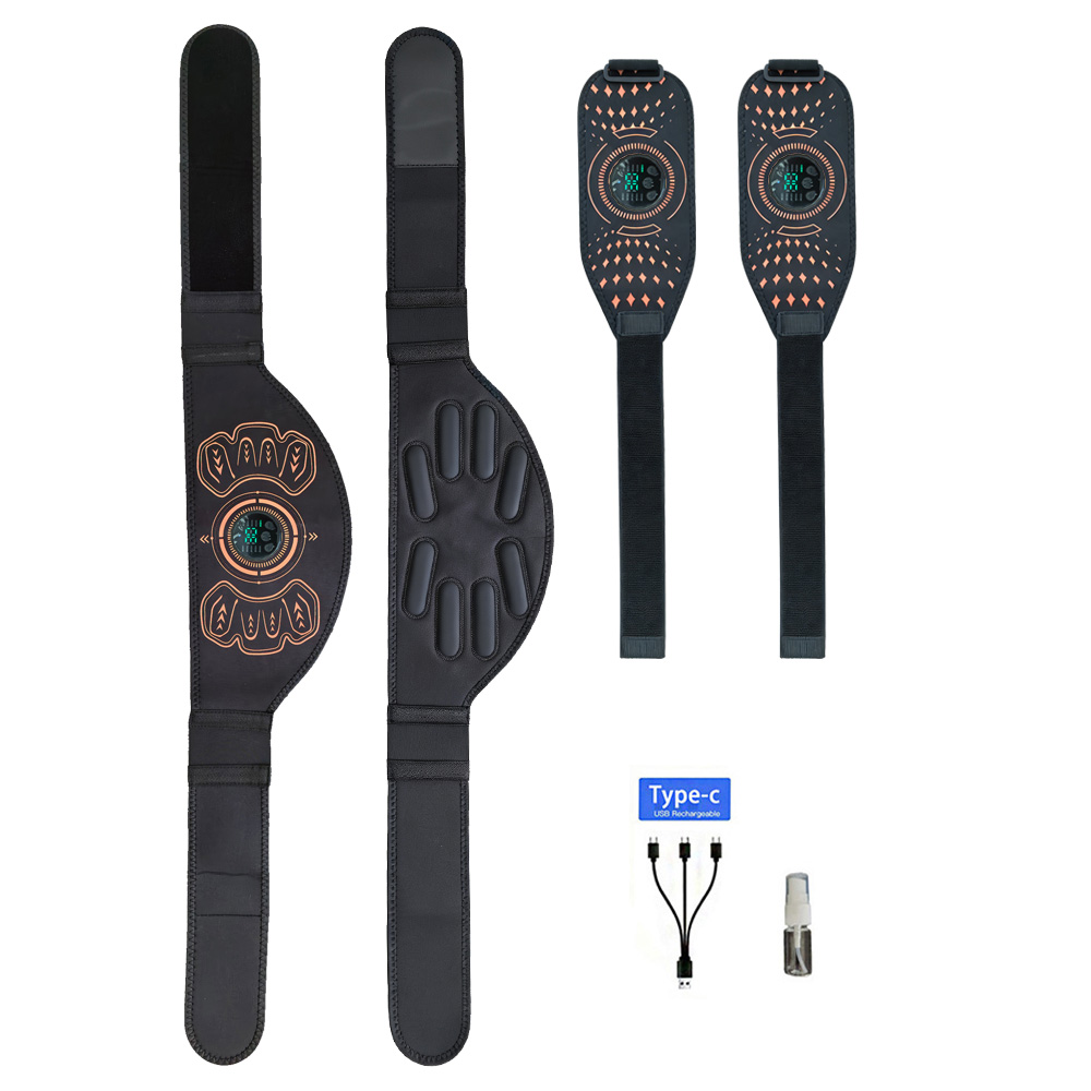 Sports Equipment Club - Intelligenter Fitnessgürtel, Muskeltrainer, Bauchtrainer, USB-Ladegerät, Körpermassagegerät,