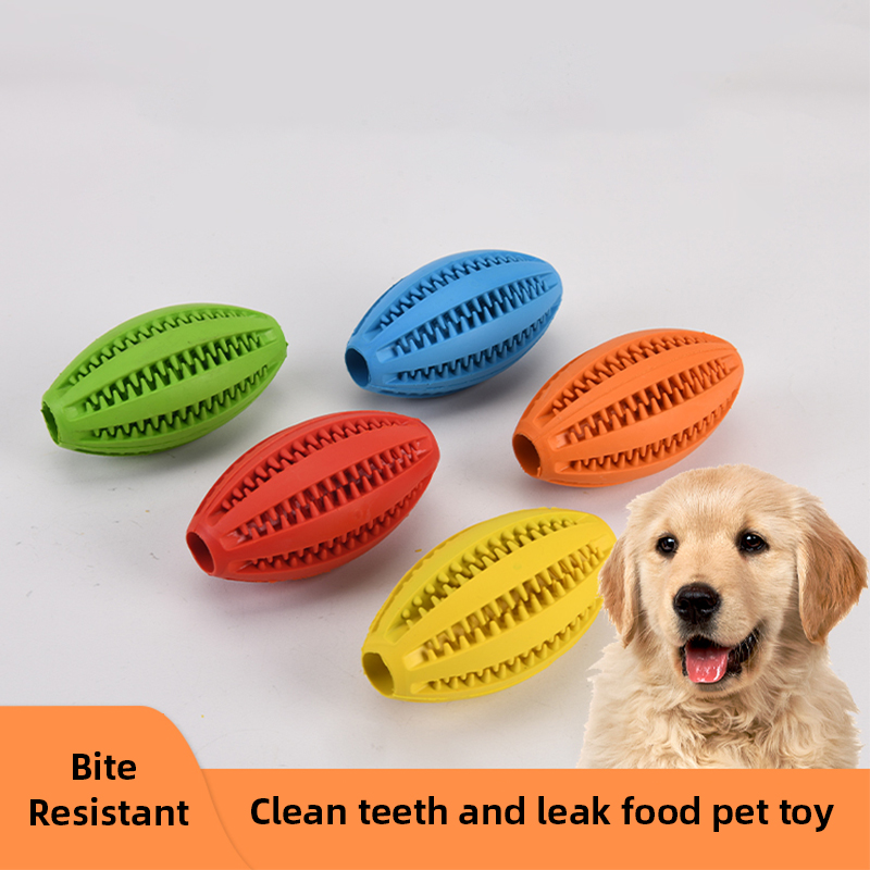 Rugby Training Ball - Hund Gummi Leckage Ball Hunde Backenzahn