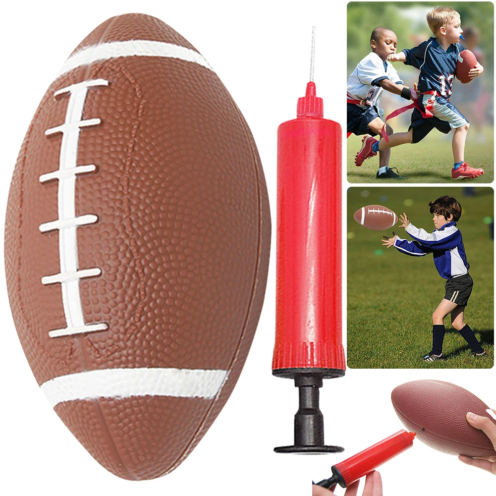 Rugby Training Ball - 17/21cm American Football Fußball aufblasbarer Rugby