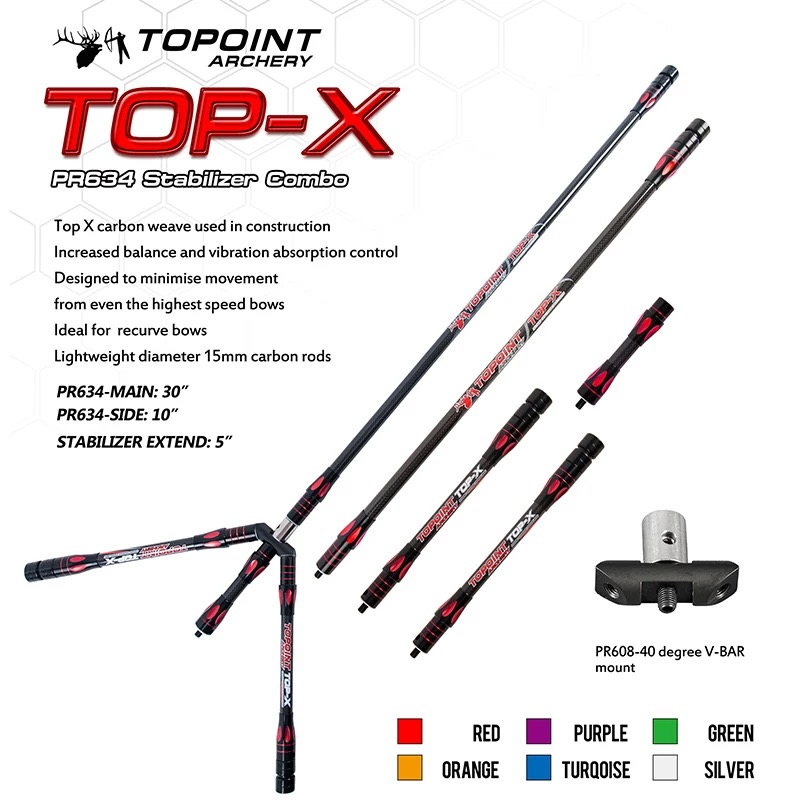 Archery Target Face - TOPOINT Balance Stabilizer Combo Hauptstange 18/24/27/30/34