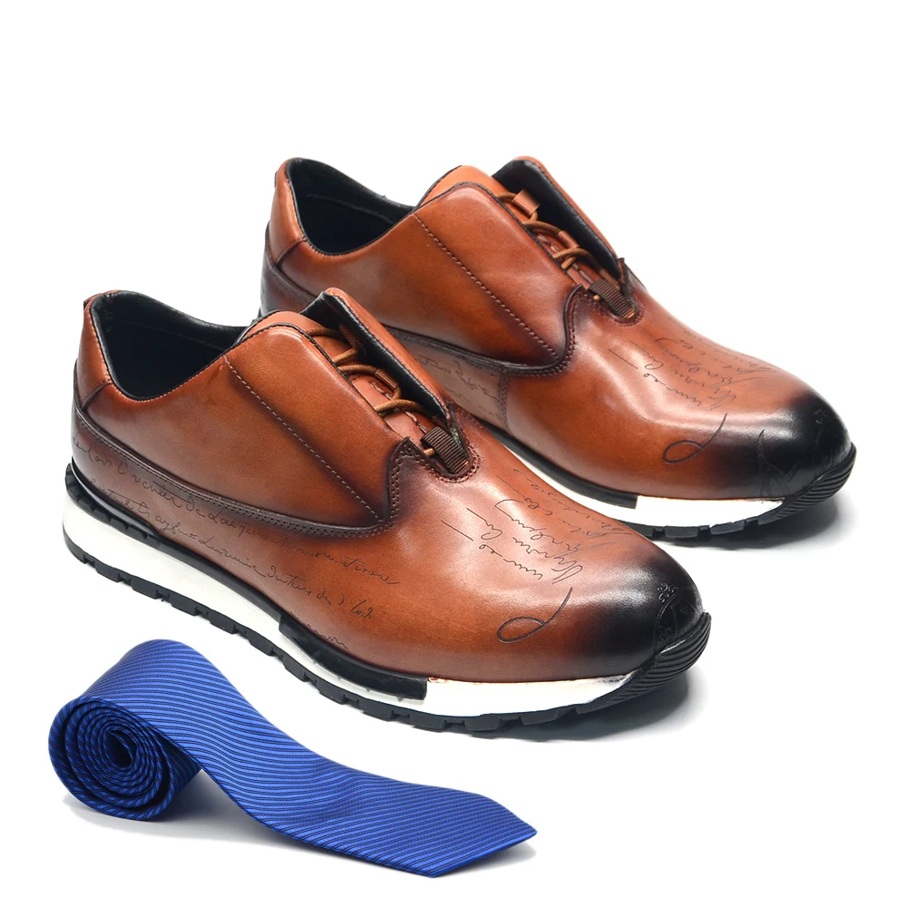 Sports Equipment Brand - Klassische Markendesigner-Business-Casual-Sneaker-Schuhe für Herren, echtes Leder,