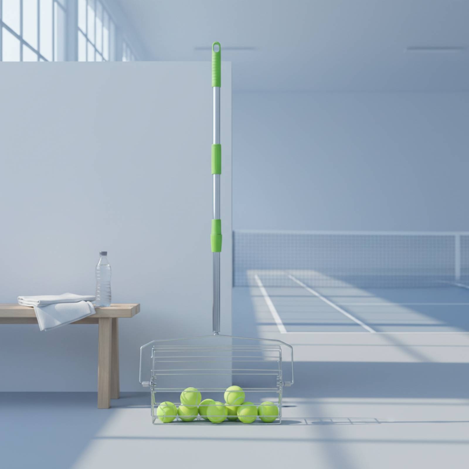 Sports Equipment Training - Verstellbarer Pickleball-Picker mit Großer Kapazität, Rollender