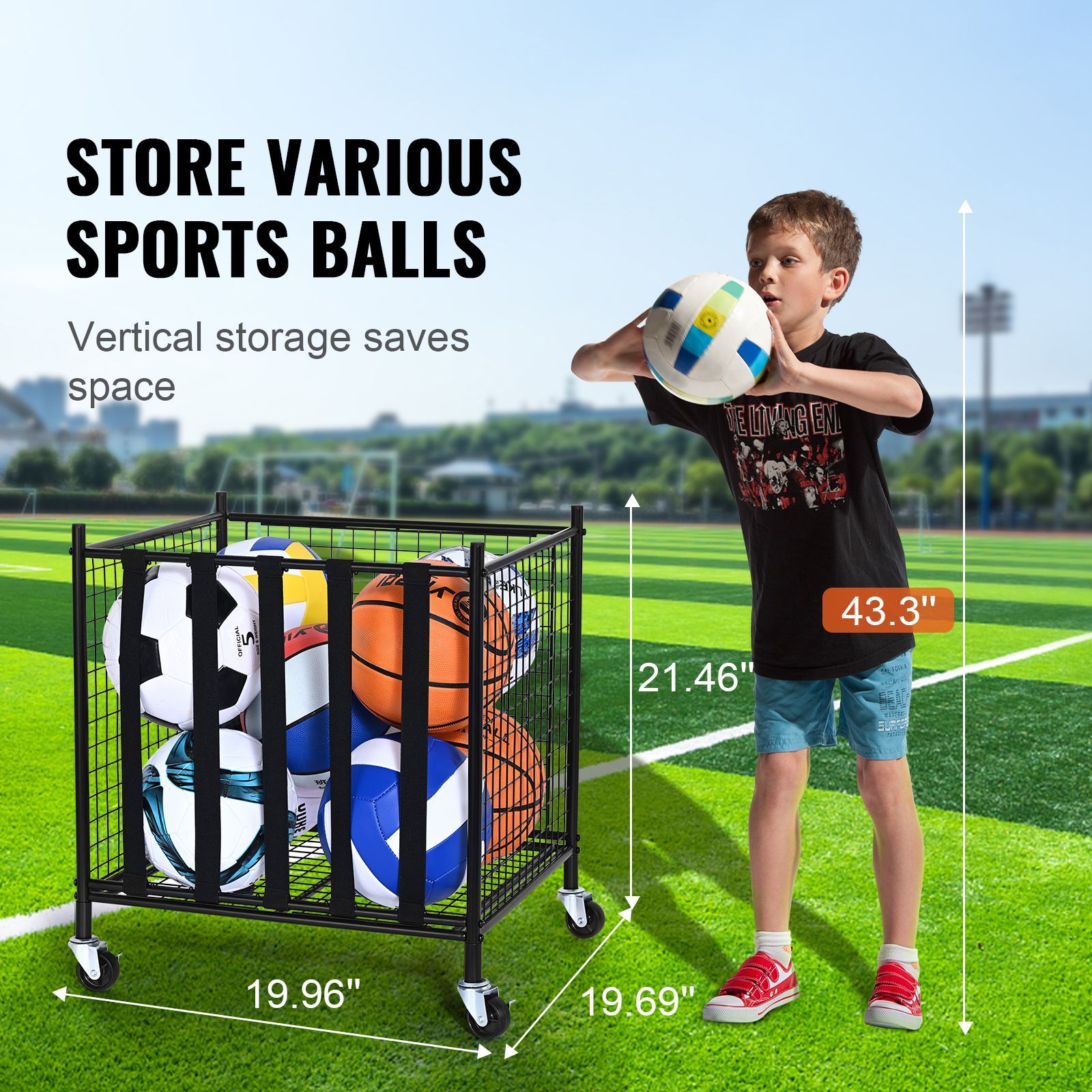 Rollbarer Sportball-Aufbewahru – Sports Equipment Garage Storage Bewertung und Preis