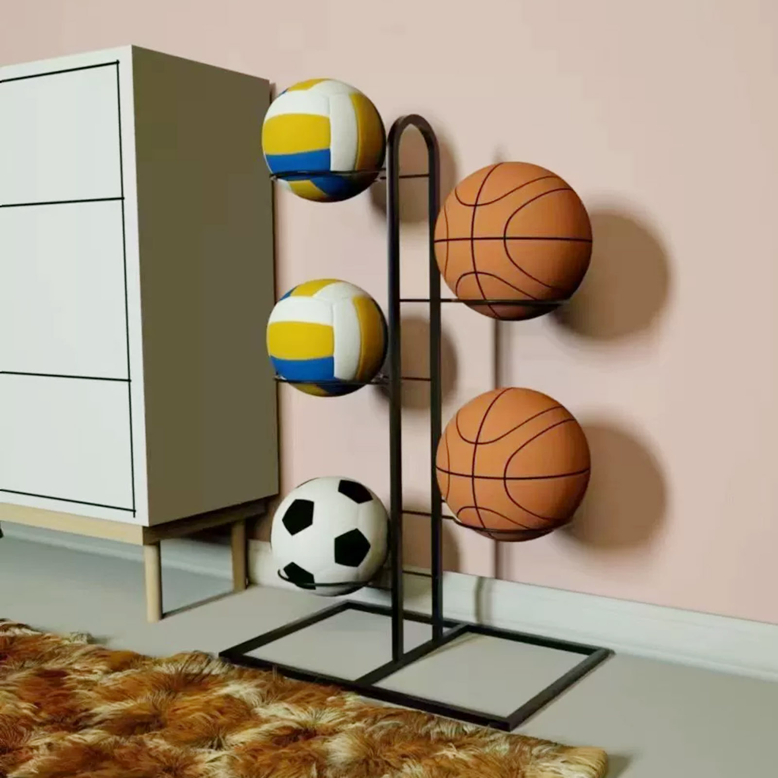 Faltbarer Basketballständer, m – Sports Equipment Garage Storage Bewertung und Preis