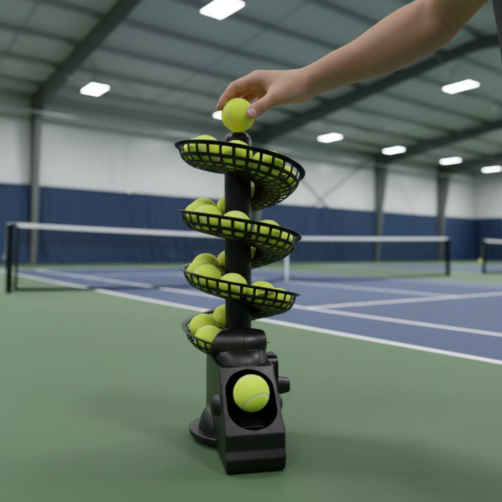 Tragbare Tennisballmaschine mi – Sports Equipment Training Bewertung und Preis